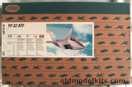Testors 1/32 YF-22 (F-22) ATF Raptor, 7569 plastic model kit